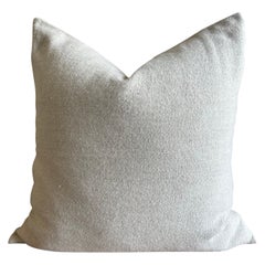 Natural Wool Oatmeal Pillow with Down Insert