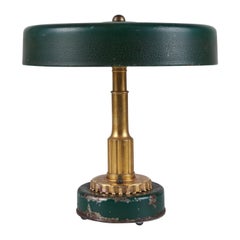 Machine Age Art Deco Enameled Desk Lamp