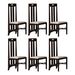 Charles Rennie Mackintosh “Ingram” Dining Chairs for Cassina, 1981, Set of 6
