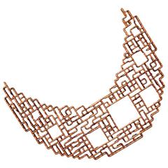Selenoglyph, #2: Wall-Mounted Sculpture in Copper by TJ Volonis 2
