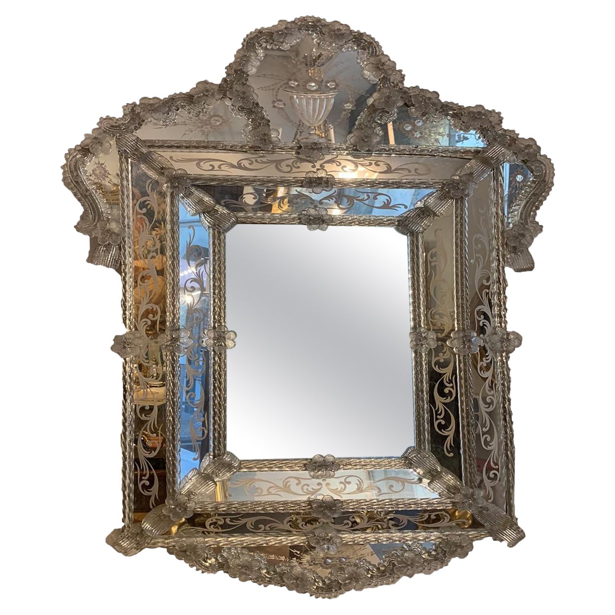 Early 19th Century Murano Glass Mirror For Sale