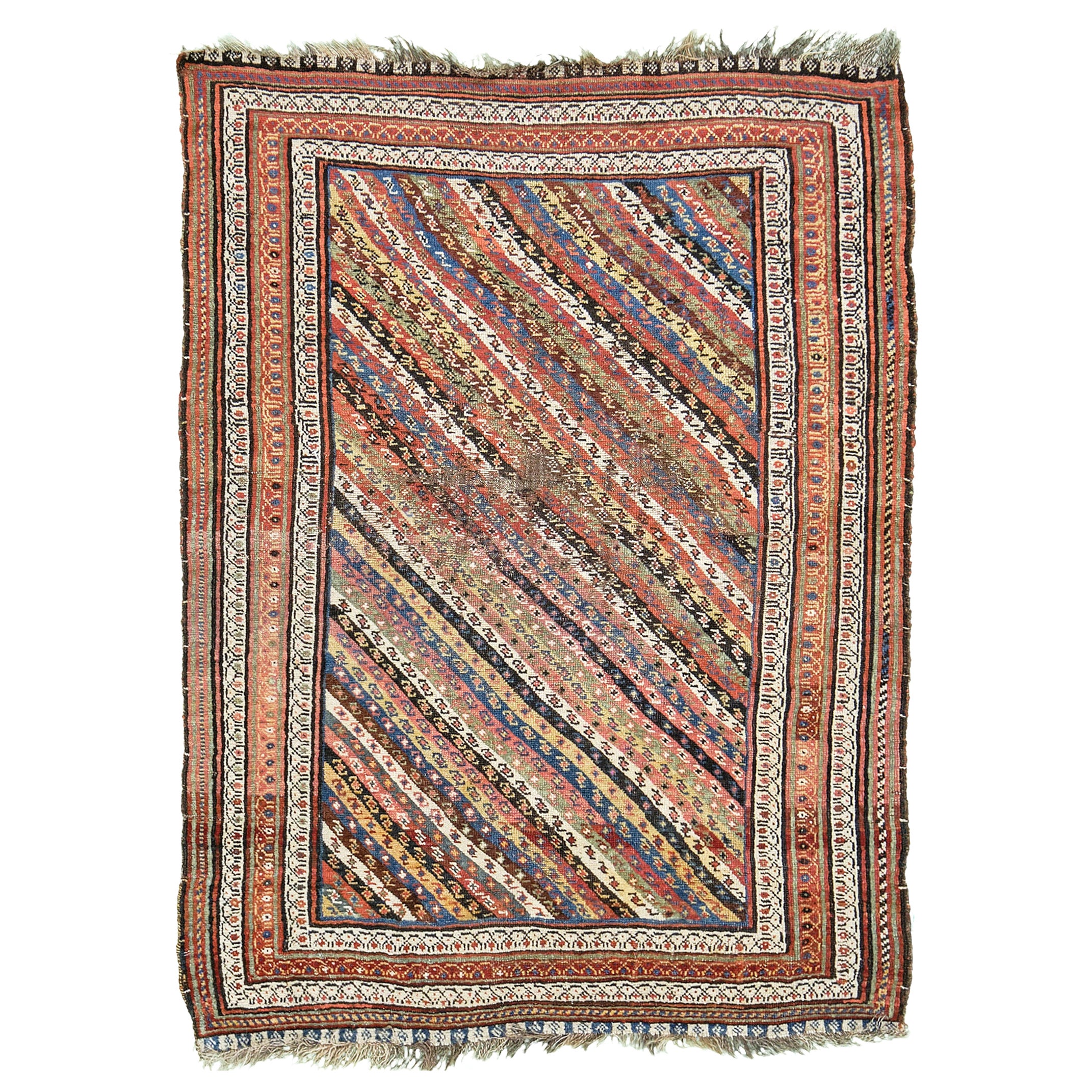 Antiker persischer Ghashgaie-Teppich 