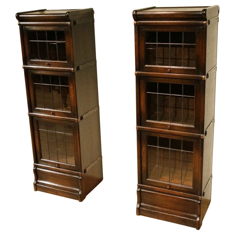 Set of 2 Globe Wernicke Bookcases For Sale