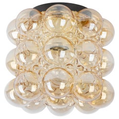 Petite Amber Bubble Glass Sconce by Helena Tynell, Limburg, Germany