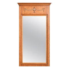 Henredon Louis XVI Neoclassical Cherry Wood Wall Mirror