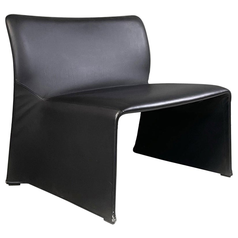 Fauteuil en cuir post-moderne italien Glove d'Ourquiola pour Molteni&C., années 2000