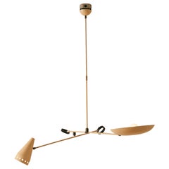 Double Headed Counterbalance Ceiling Light attr. to Stilnovo