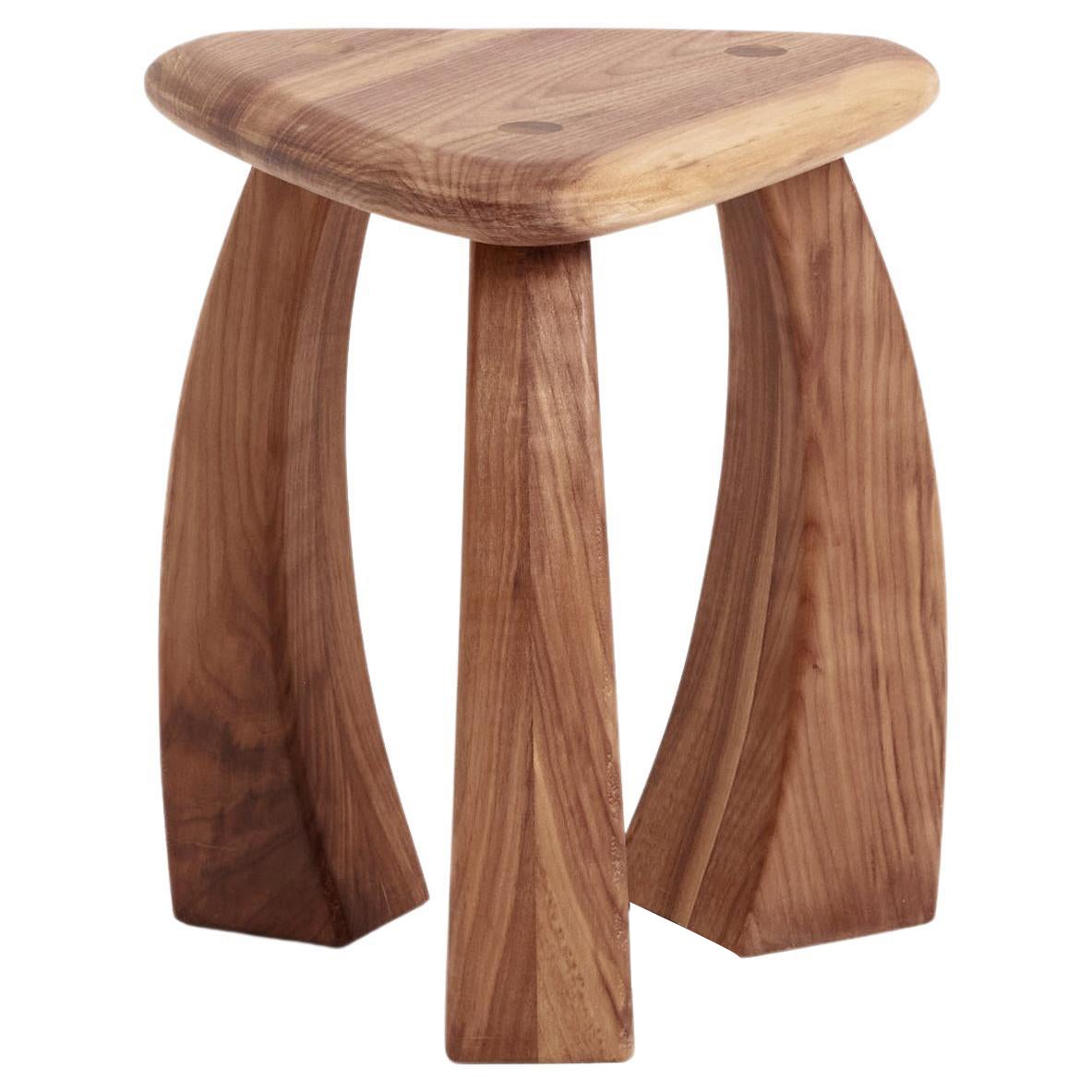 Arc de Stool 37 in Natural Walnut by Project 213A For Sale
