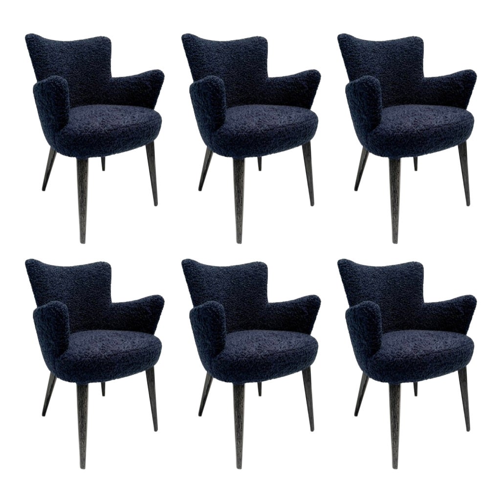 Set of 6 Aube Chairs, by Bourgeois Boheme Atelier For Sale