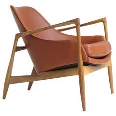 Ib Kofod Larsen Lounge Chair in Leather