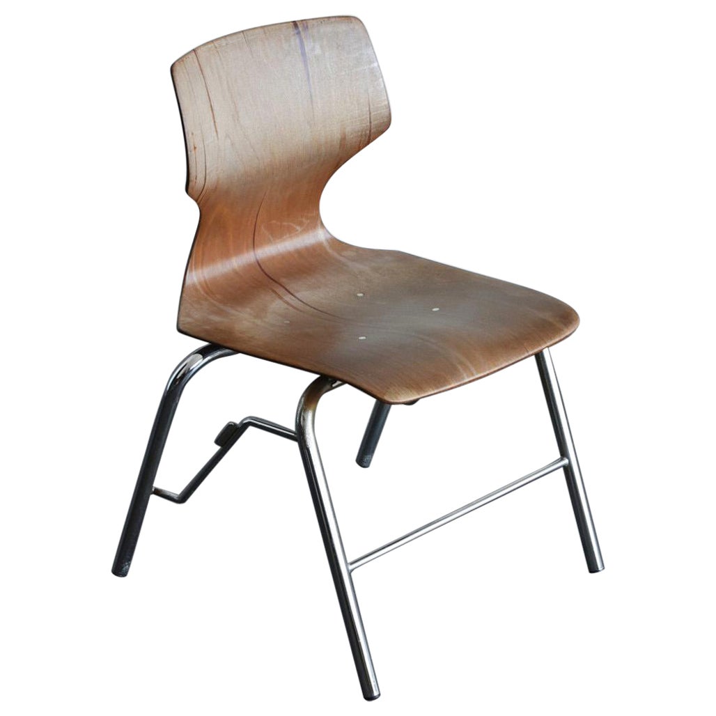 "AIPAG"/Japanese and German modern stacking chair/PAGHOLZ/PAGWOOD/Stock A For Sale