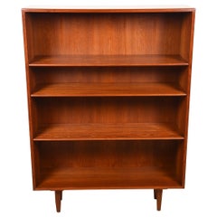 Danish Teak Adjustable Shelf Bookcase by Borge Mogensen