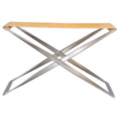 Tabouret pliant PK91 de Poul Kjaerholm pour Fritz Hansen