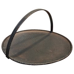 Black Metal Basket by Mathieu Mategot 