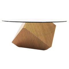 I - con - ic ; timeless, worthy of veneration ; see 'hal', modern pedestal table