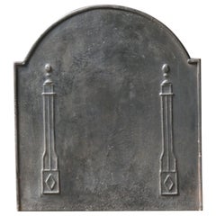 Antique French 'Pillars of Freedom' Fireback, 18th - 19th Century