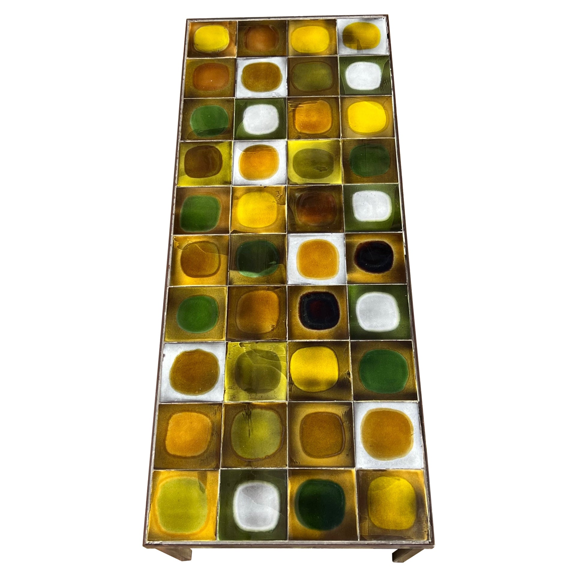 Ceramic Coffee Table "Planètes" by Roger Capron, Vallauris, France, 1960s For Sale