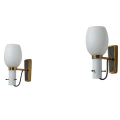 Pair of Exquisite Mid-Century Modern Italian Wall Sconces