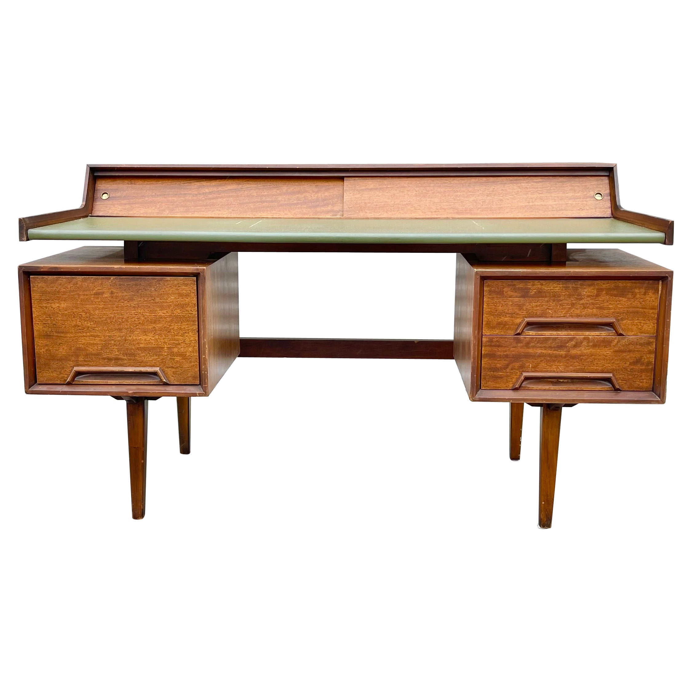 1950s Drexel "Perspective" Floating Top Desk Style After Milo Baughman