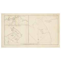 Carte ancienne de la baie de Cordes et de son entourage