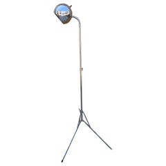 Mid-Century Modern Space Age Extending Chrome Tripod Floor Lamp