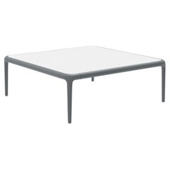 Xaloc Grey Coffee Table 80 with Glass Top by Mowee