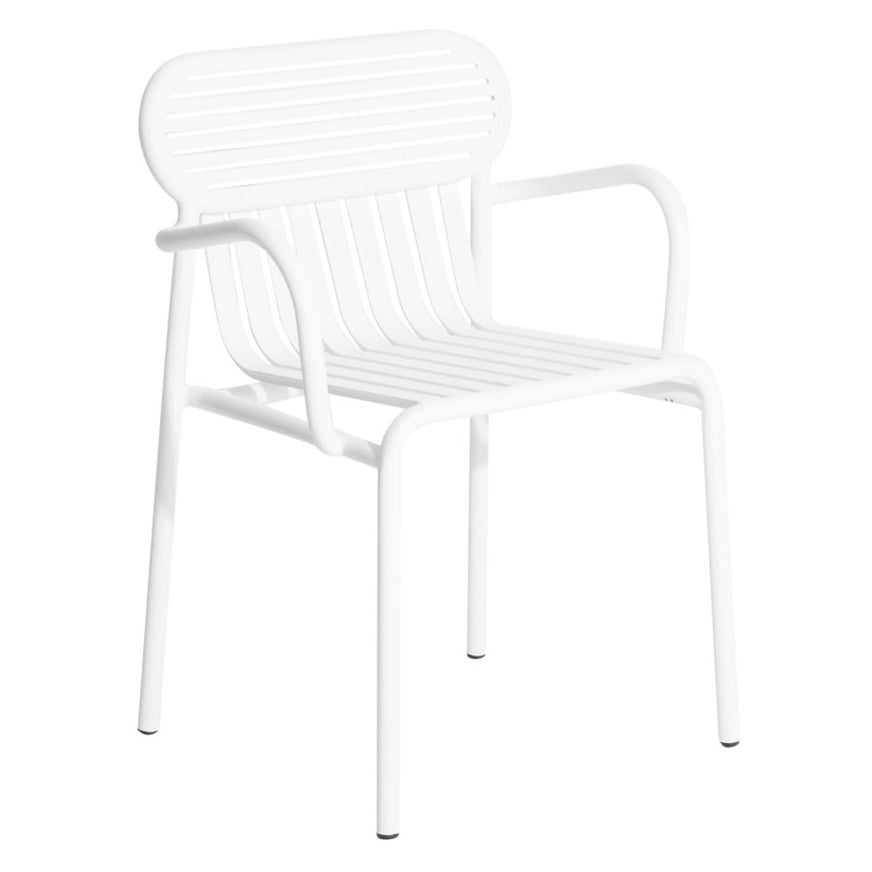 Petite Friture Week-End Bridge Chair in White Aluminium by Studio BrichetZiegler