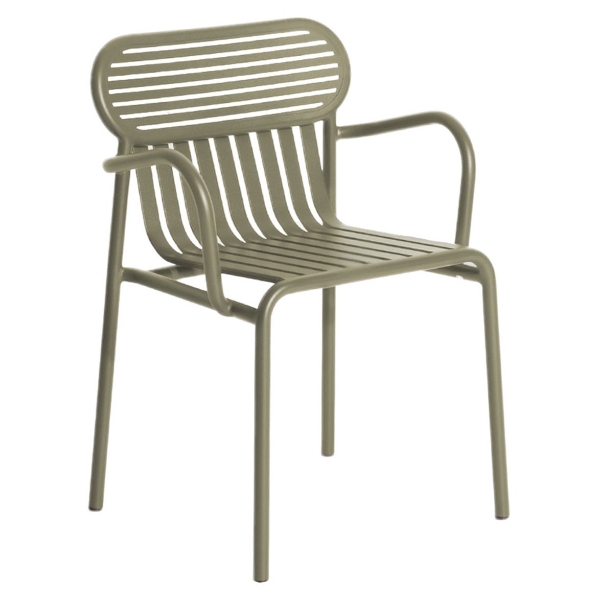Petite Friture Week-End Bridge Chair in Jade Green Aluminium, 2017 For Sale