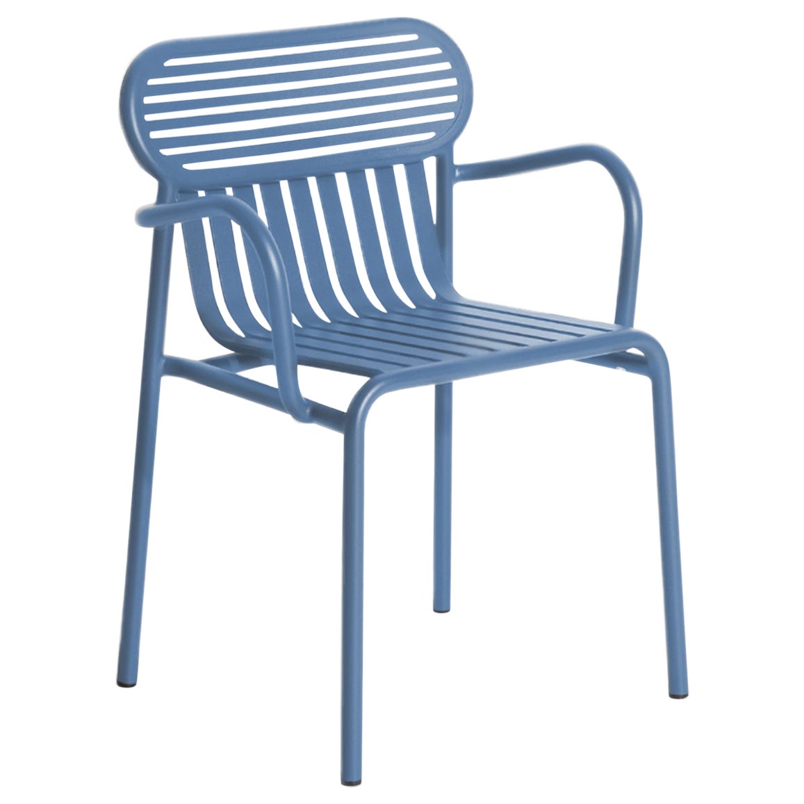 Petite Friture Week-End Bridge Chair in Azur Blue Aluminium, 2017 For Sale