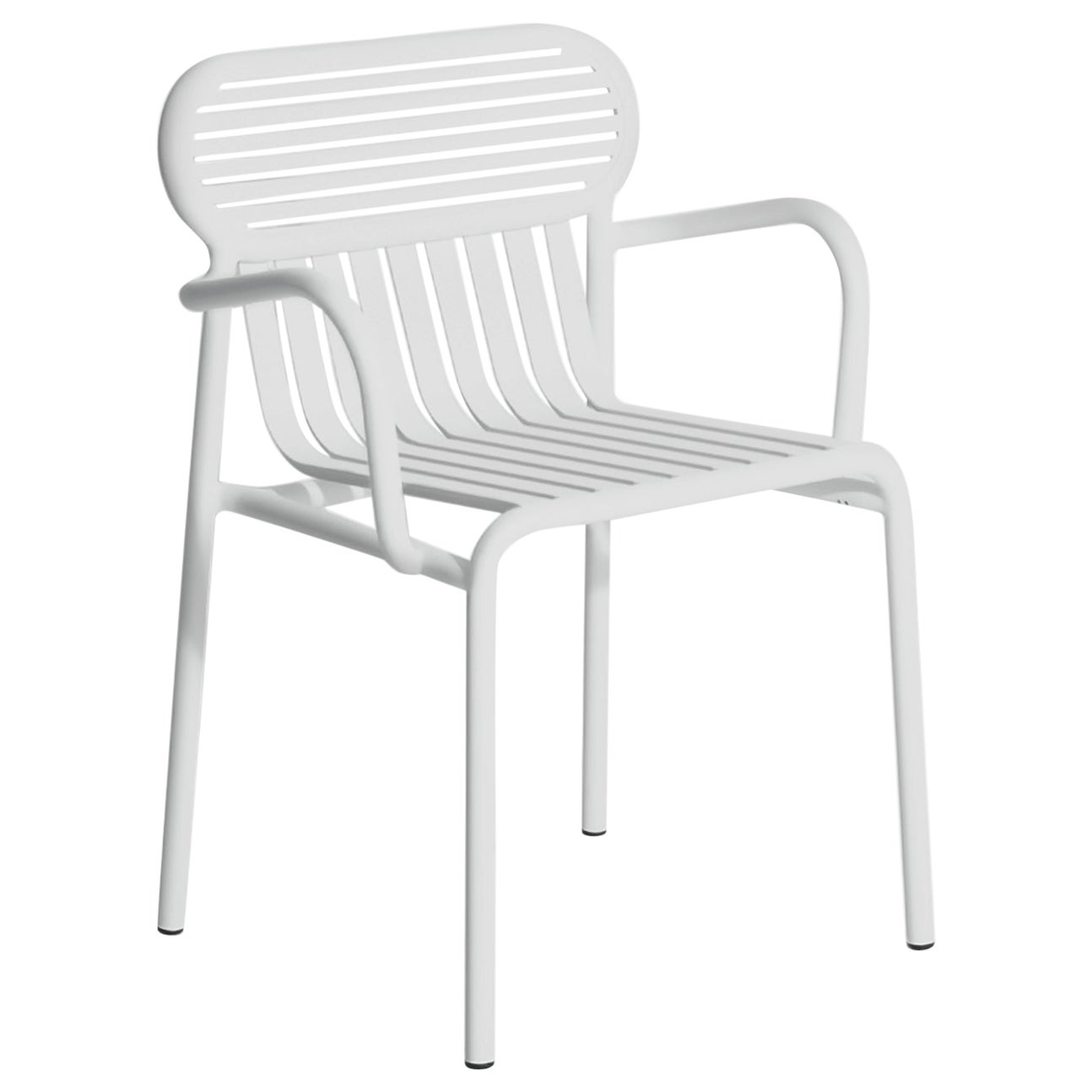 Petite Friture Week-End Bridge Chair in Pearl Grey Aluminium, 2017 For Sale
