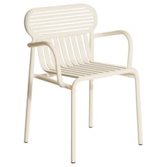 Petite chaise Bridge Week- End de Friture en aluminium ivoire par Studio BrichetZiegler