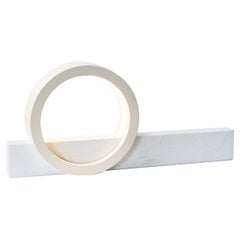 Composition Table Light in White Marble 'LED'