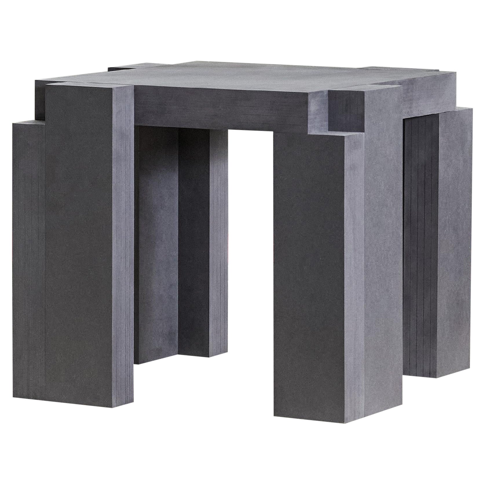 Contemporary Tavola Coffee Table in Black Stained Wood For Sale