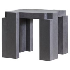 Table basse contemporaine Tavola en bois teinté noir