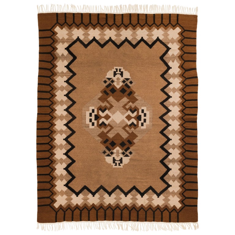 Scandinavian Art Deco / Funkis Flat Weave Rug, 1930s For Sale at 1stDibs