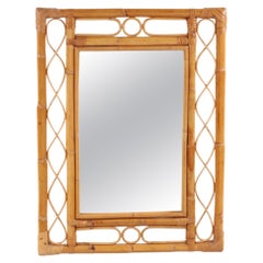 Authentic French Bamboo Mirror from France