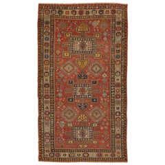 Antique Caucasian Konaghend Soumak Rug, circa 1875, Collectors Carpet