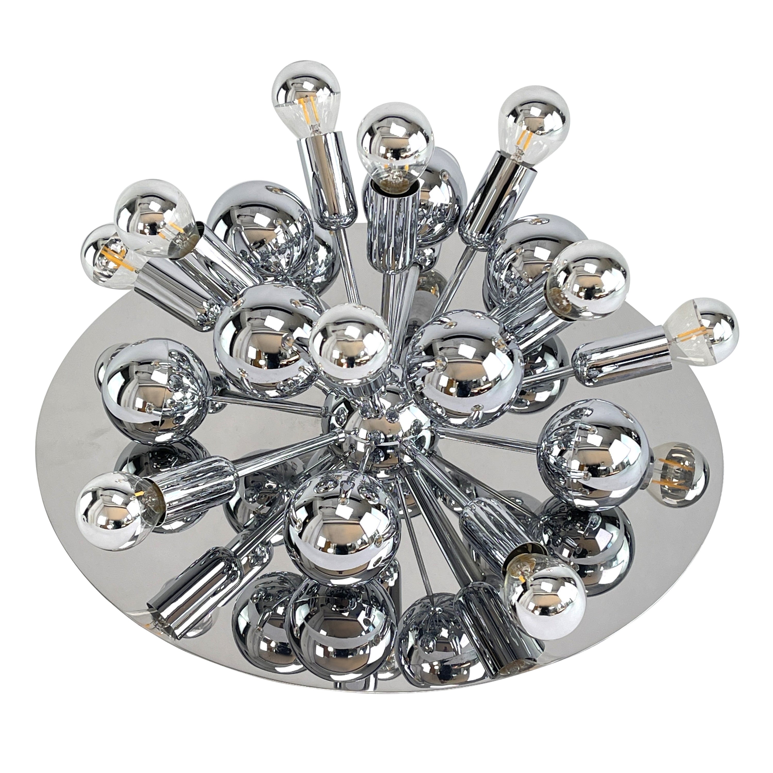 Chrome Wall and Ceiling Lamp by Cosack, Sputnik, 1970s