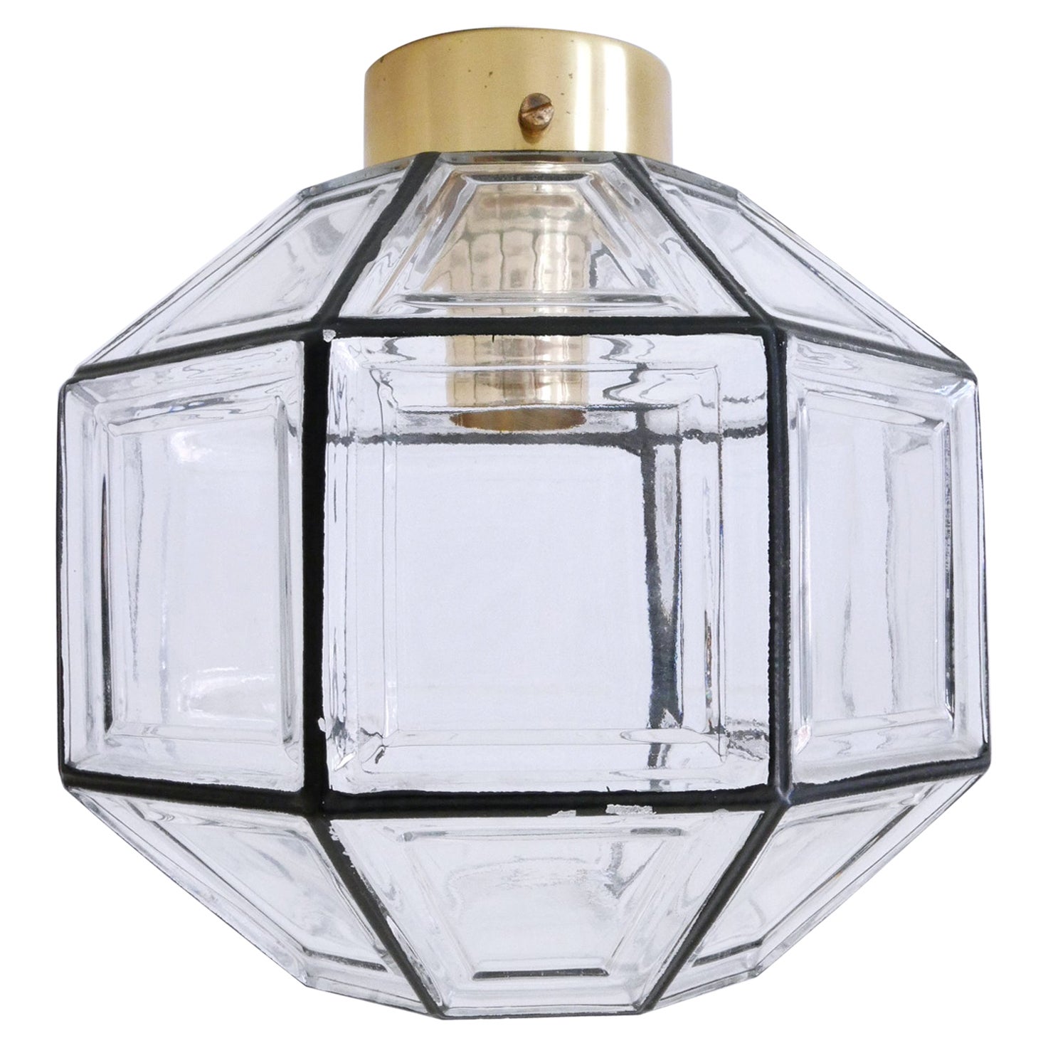 Apparecchi da incasso o da soffitto di Glashütte Limburg del Mid Century Modern 1960 in vendita