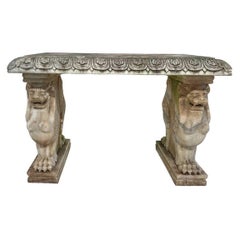Marble Console with Sphinx Base