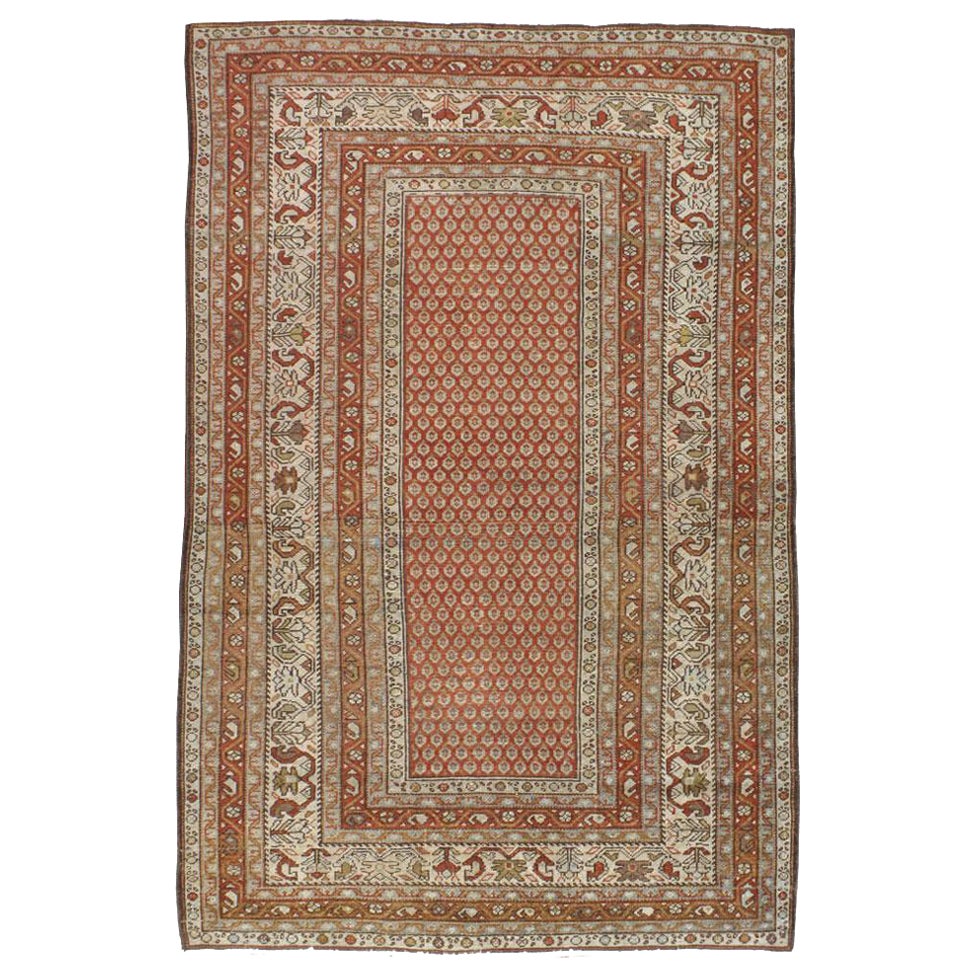 Early 20th Century Handmade Persian Malayer Small Accent Rug