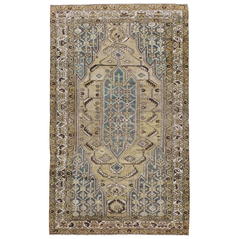 Syrian Rug Small Early 20th Century Handmade Persian Malayer Small Accent Rug For Sale ...
