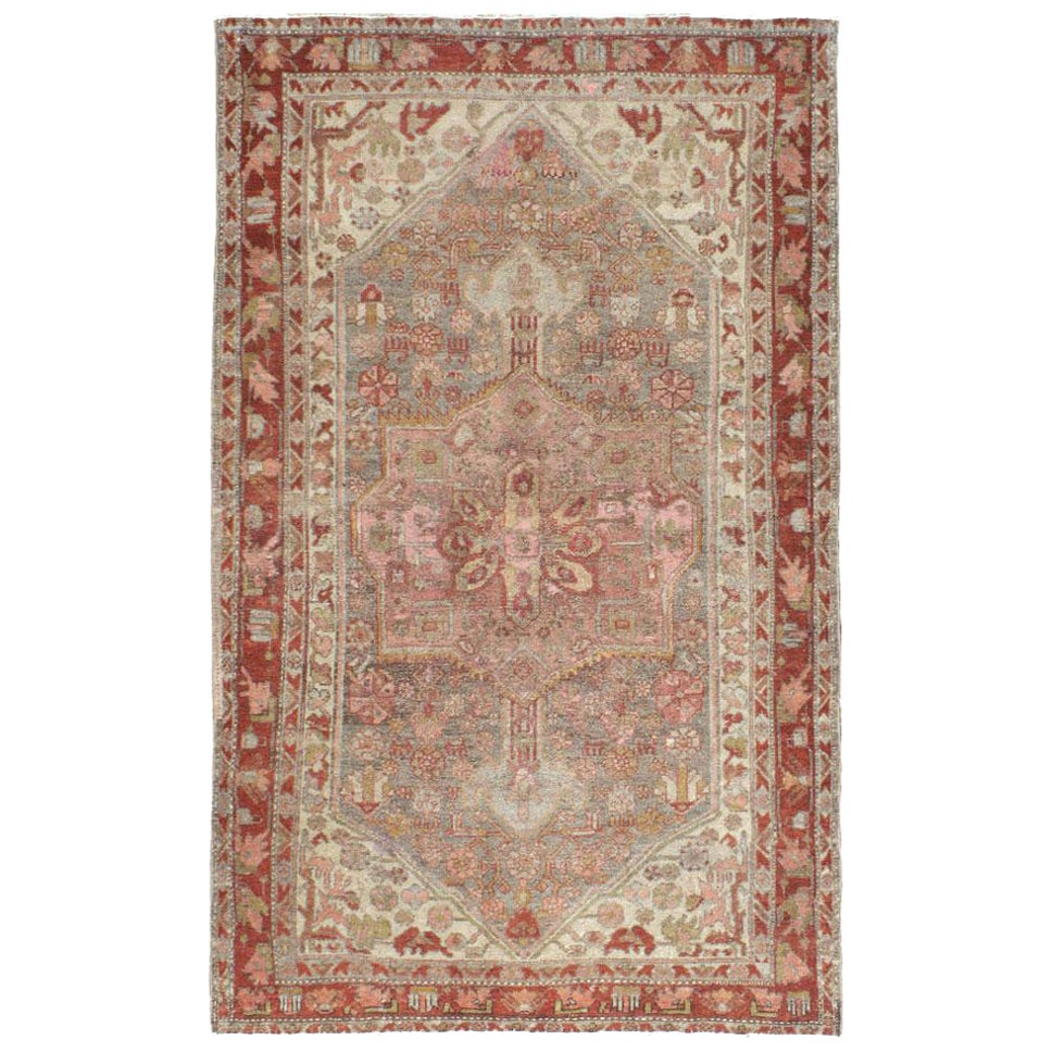 Early 20th Century Handmade Persian Kurd Small Accent Rug For Sale