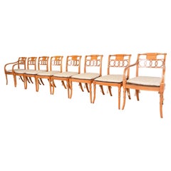 Baker Furniture Historic Charleston Regency Dining Chairs, Set of Eight