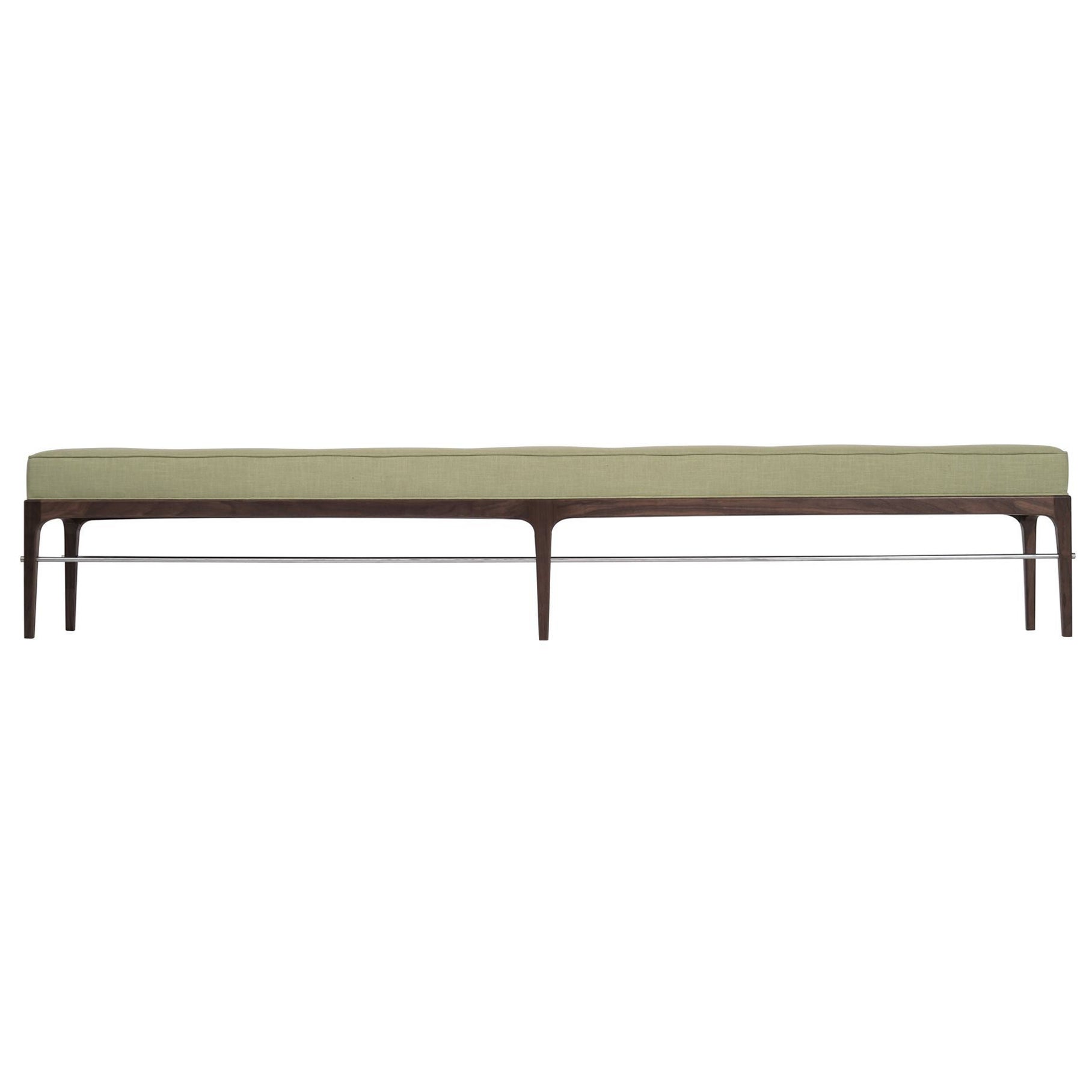 Linear Bench in Natural Walnut Series 96 by Stamford Modern For Sale