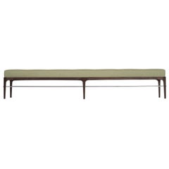 Linear Bench in Natural Walnut Series 96 by Stamford Modern