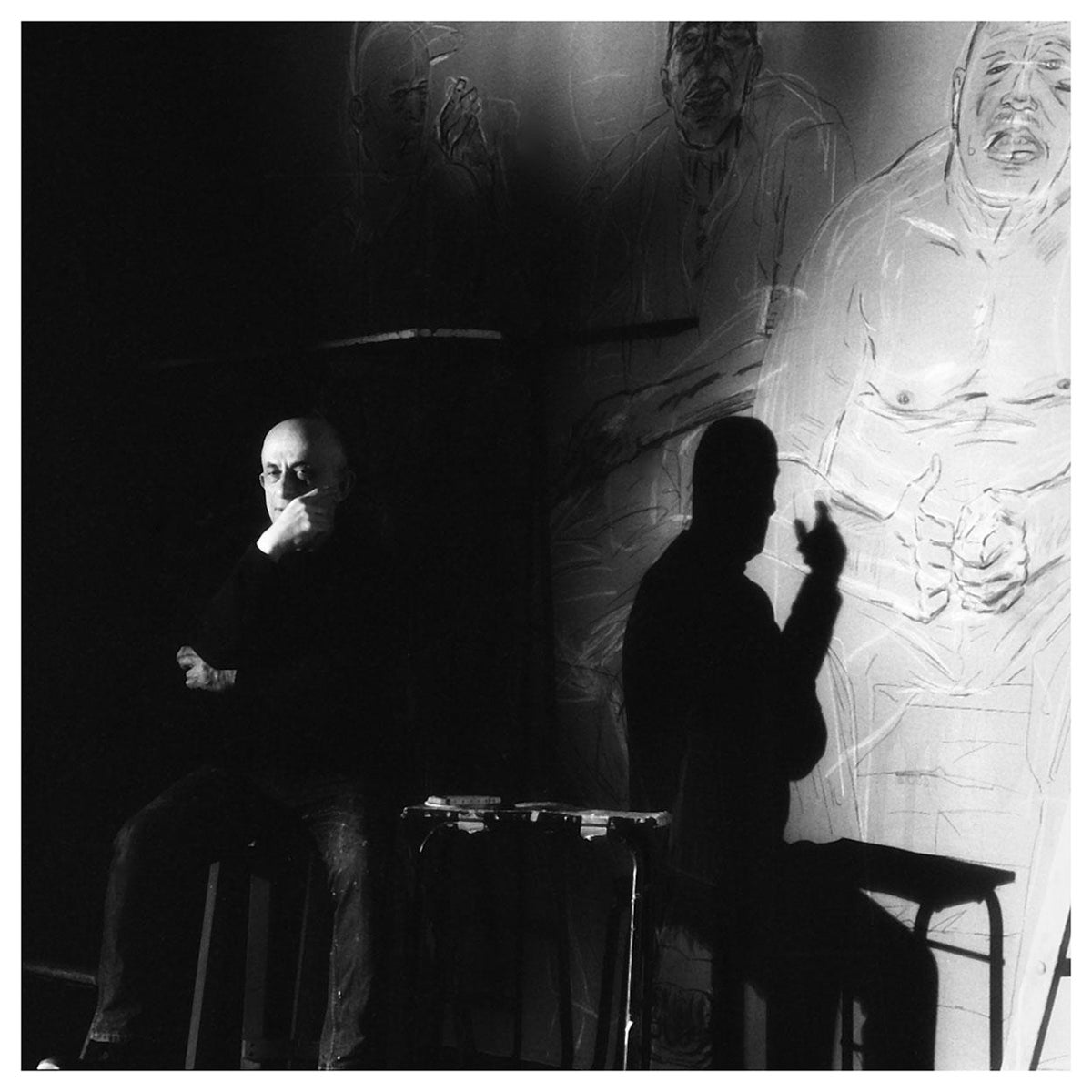 Fotografia d'epoca di Leon Golub, 1985, NYC