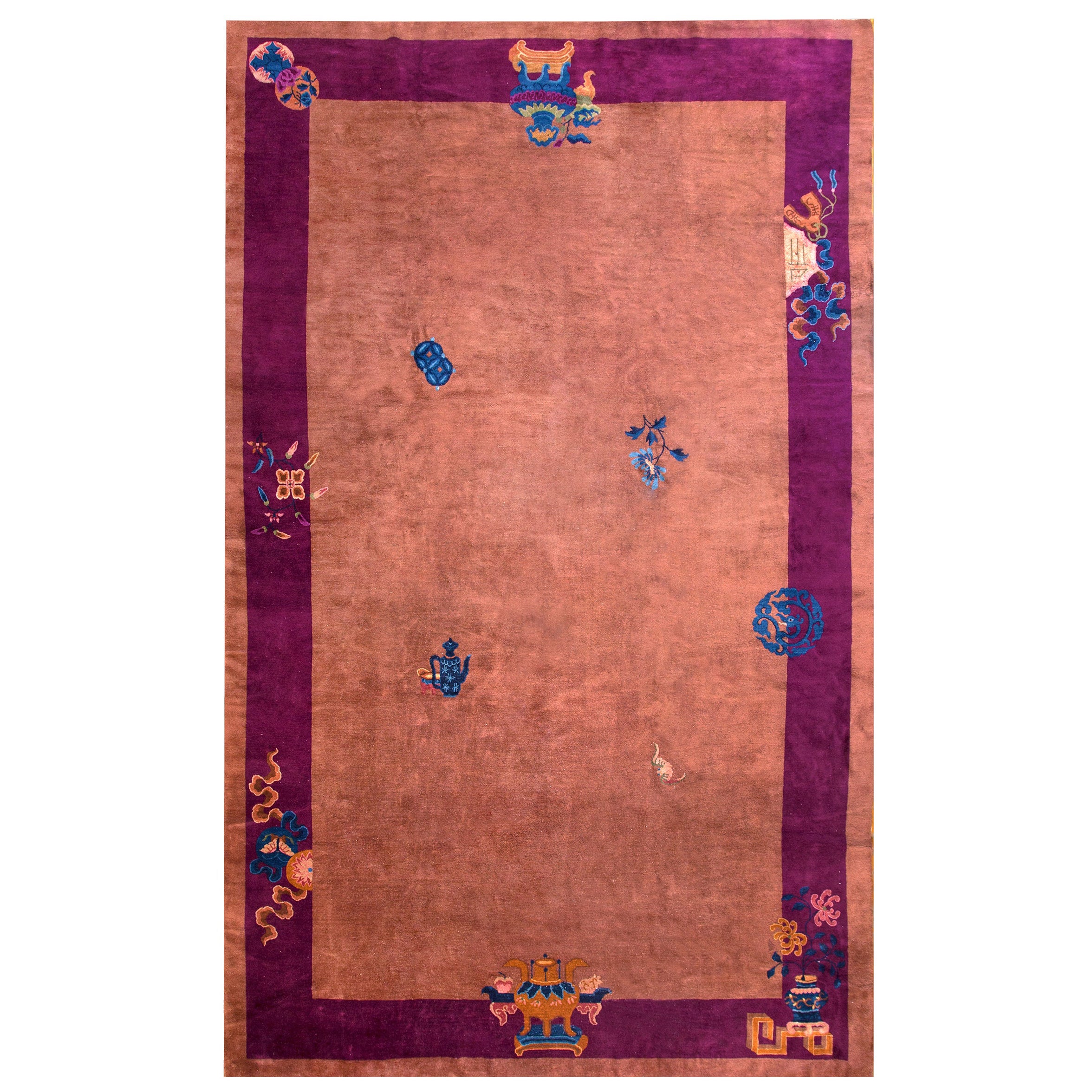 Chinesischer Art-Déco-Teppich des frühen 20. Jahrhunderts ( 9' x 14'3" - 275 x 435 )