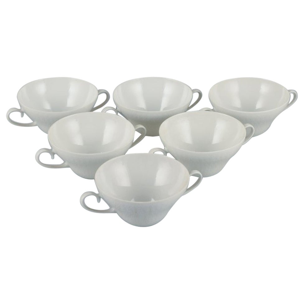 Bjørn Wiinblad for Rosenthal, Set of Six Bouillon Cups, 1980s For Sale