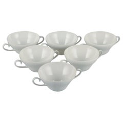 Bjørn Wiinblad pour Rosenthal, set de six tasses à bouillon. 1980s.